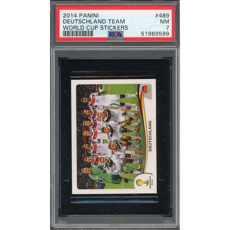 Deutschland Team 2014 Panini World Cup Stickers Card #489 PSA 7 - 8'6" x 11'6"