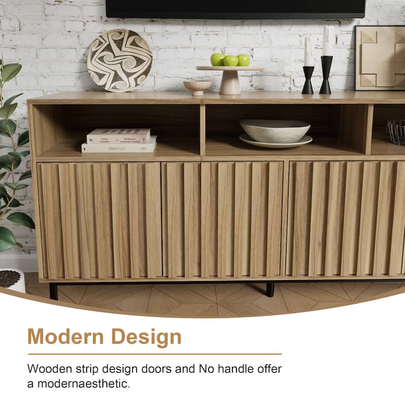 Sideboard Kitchen Buffet Coffee Bar Cabinet Storage Cabinet Server Table Mid Century