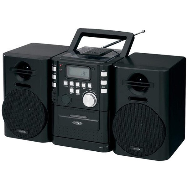 JENSEN JENCD725B Jensen CD725 High Quality Audio CD/Cassette Mini System