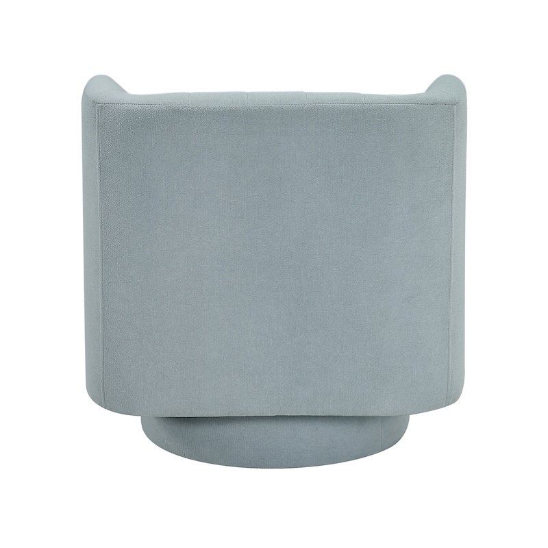 Bay 27.5" Textured Swivel Chair - Channel Tufted Barrel Back