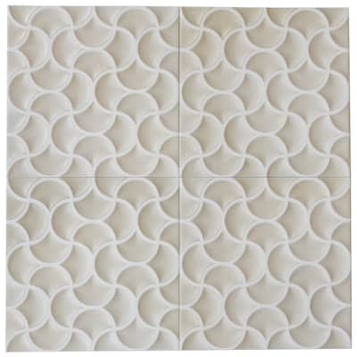Citadel 13x13 Soft Beige Terracotta Porcelain Lattice Wall Tile (9.57 sq ft/case) - 9 Pack