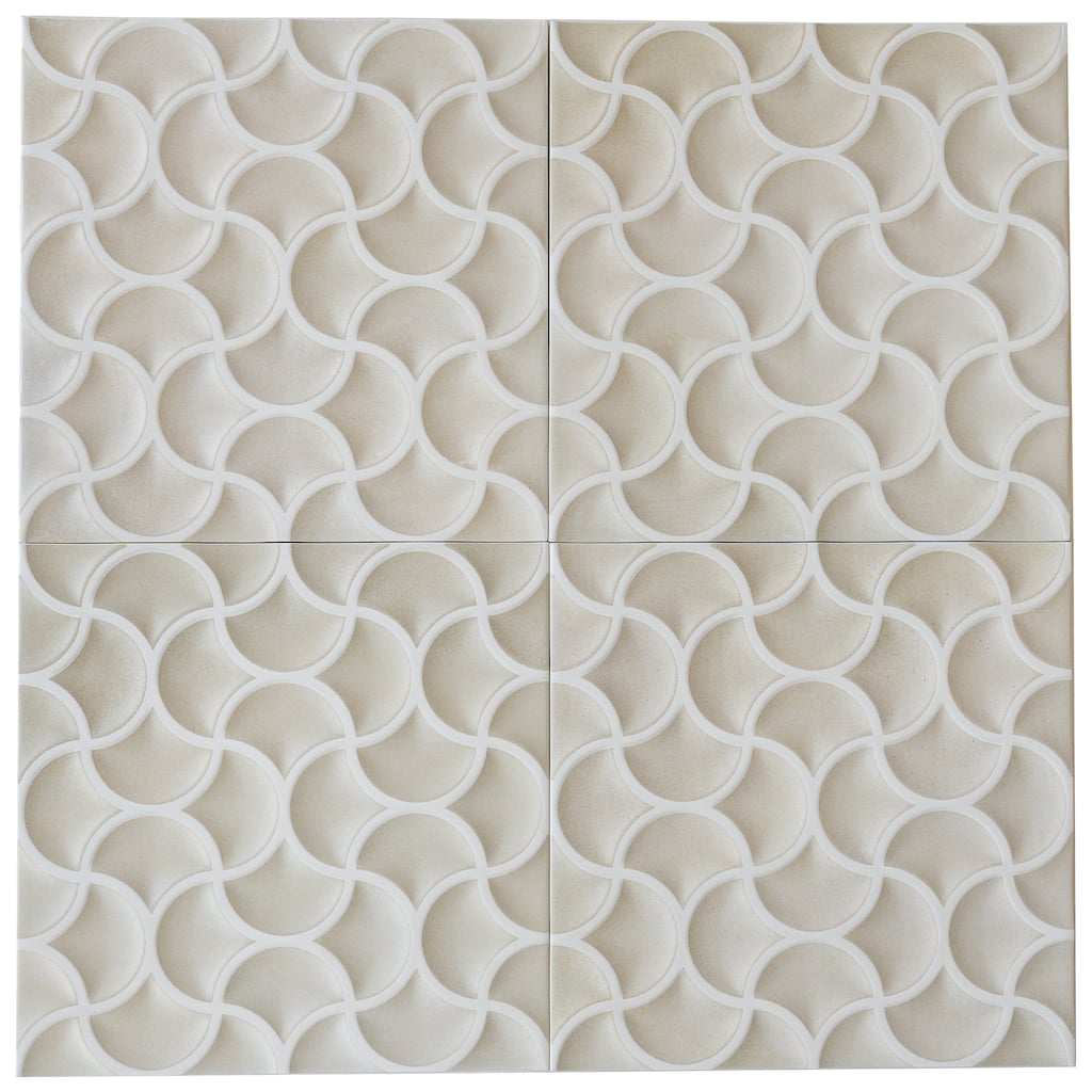 Citadel 13x13 Soft Beige Terracotta Porcelain Lattice Wall Tile (9.57 sq ft/case) - 9 Pack