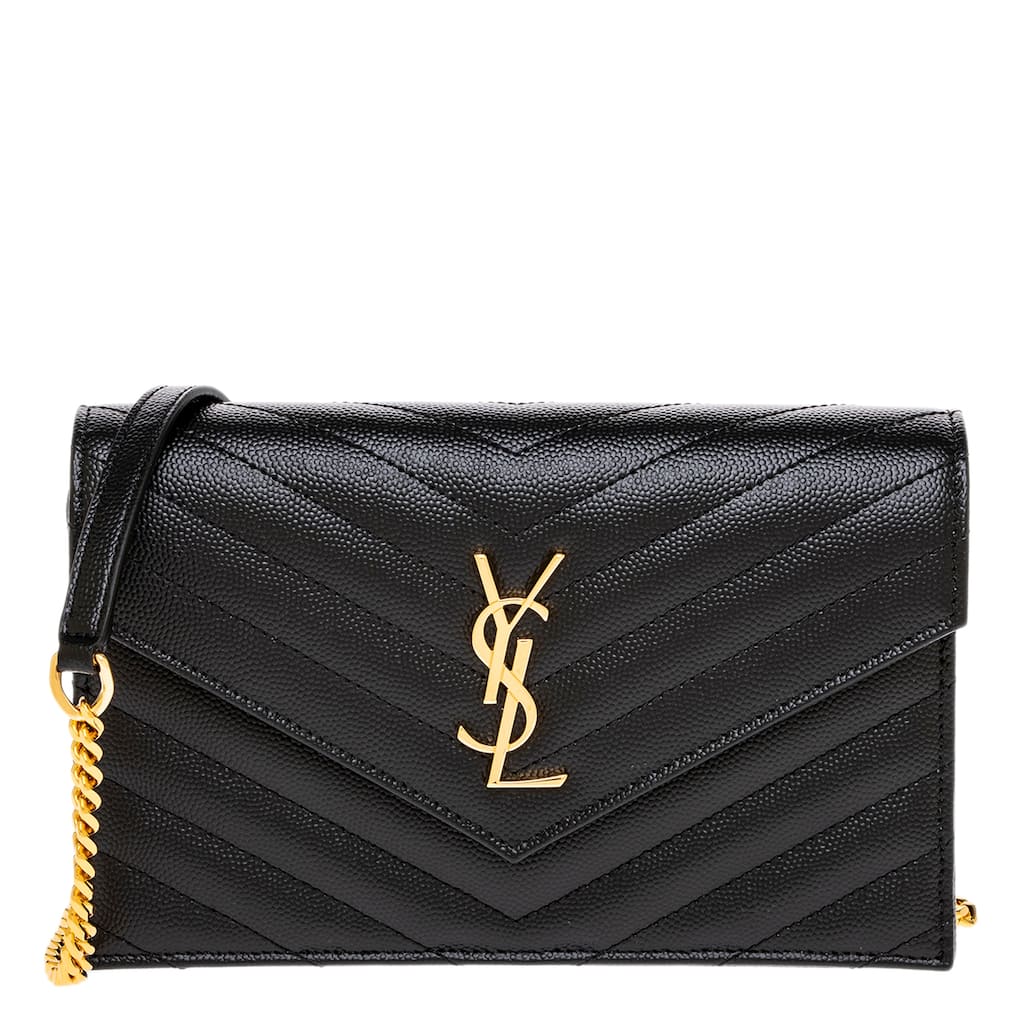 Saint Laurent Cassandre Envelope Chain Wallet