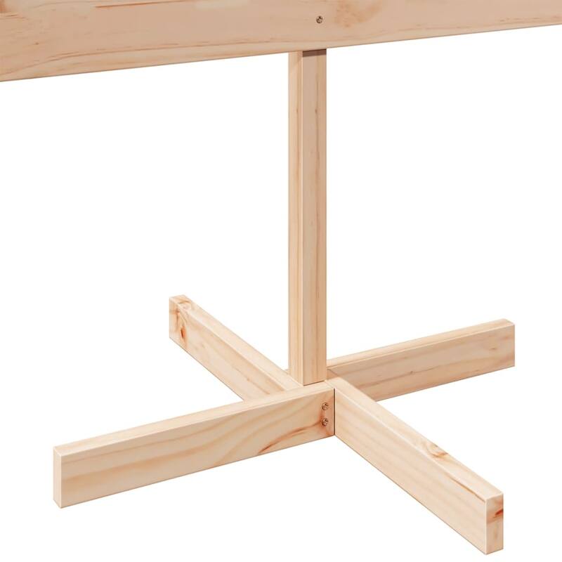 vidaXL Wooden Christmas Tree for Decoration Xmas Holiday Ornament Solid Wood - 59.1 in