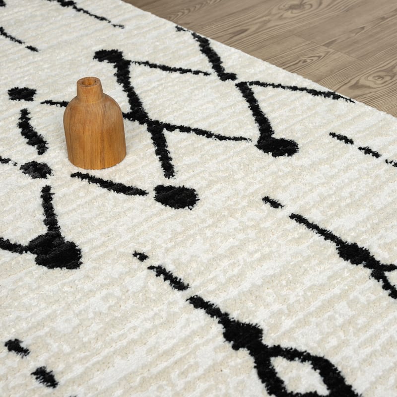 Abani Viva VIV160 Moroccan Geometric Tribal Area Rug