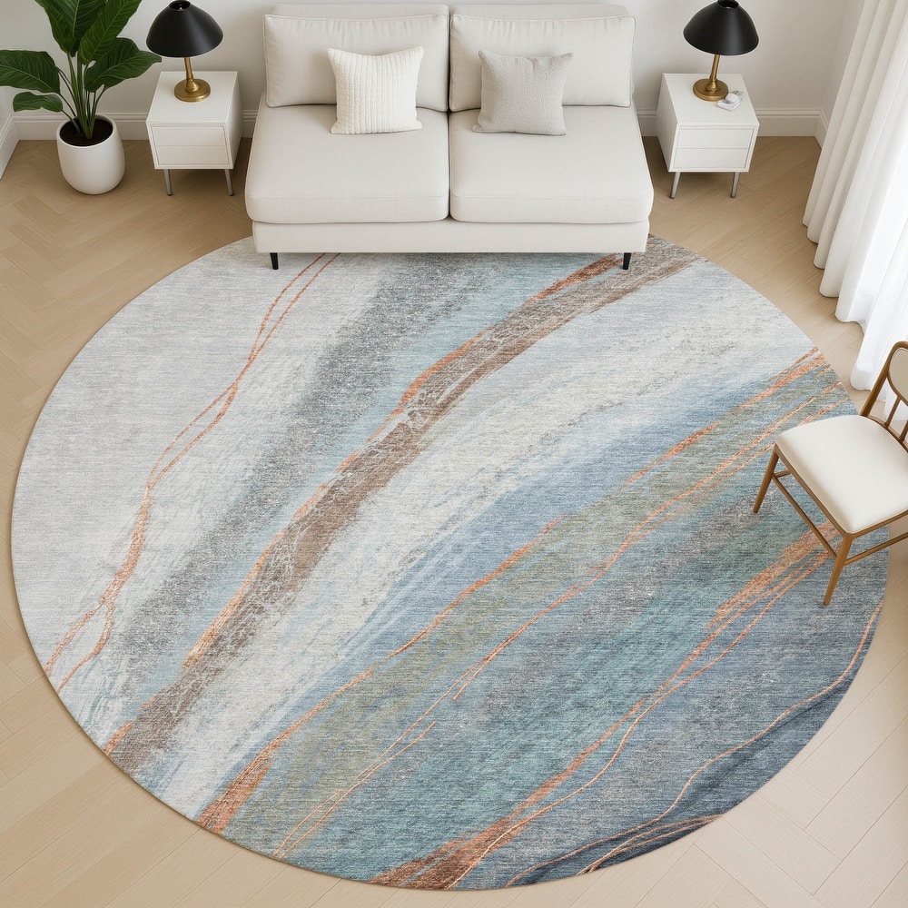 Premium Washable Super Soft Modern Motion Mayfield Rug