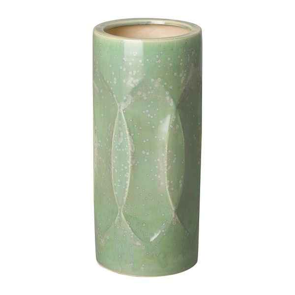 slide 1 of 1, Ellipse Umbrella Stand Green Speckle
