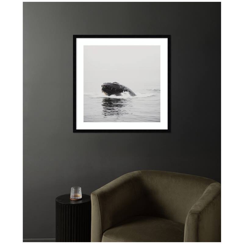 Kate and Laurel Humpback Whale No. 4 by Laura Evans Framed Wall Art Print