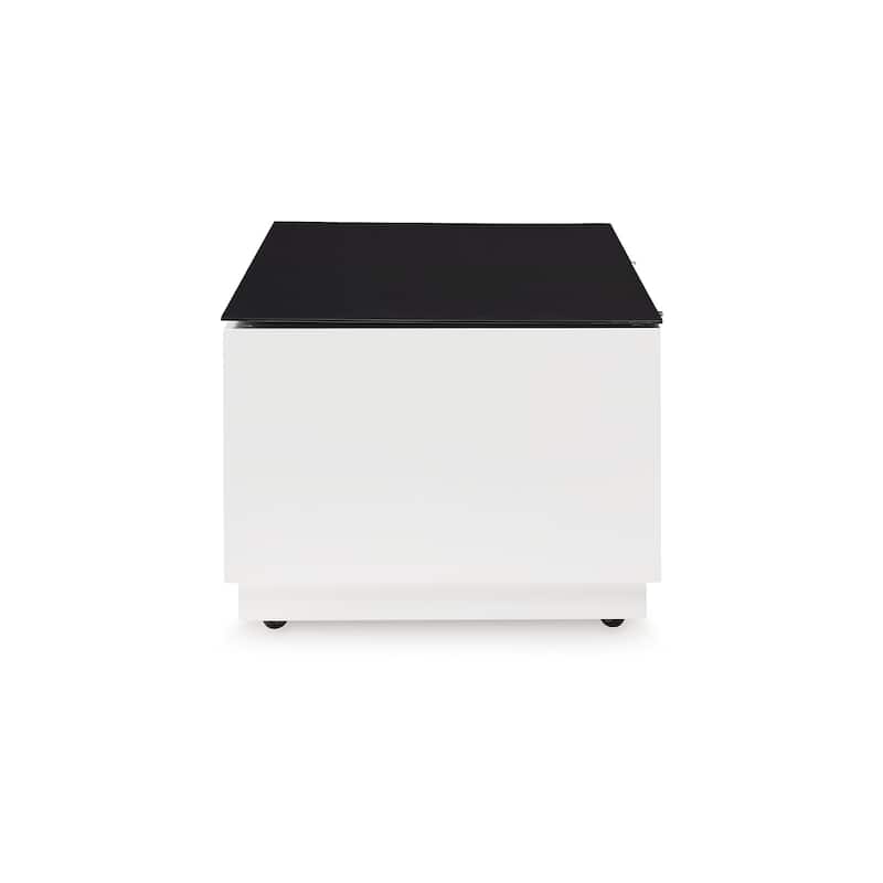 Signature Design by Ashley Gardoni White/Black Coffee Table - 47.38" W x 23.75" D x 17.13" H