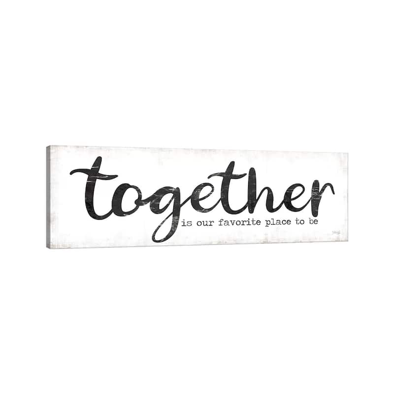 iCanvas "Together is Our Favorite Place to Be" by Marla Rae Canvas Print