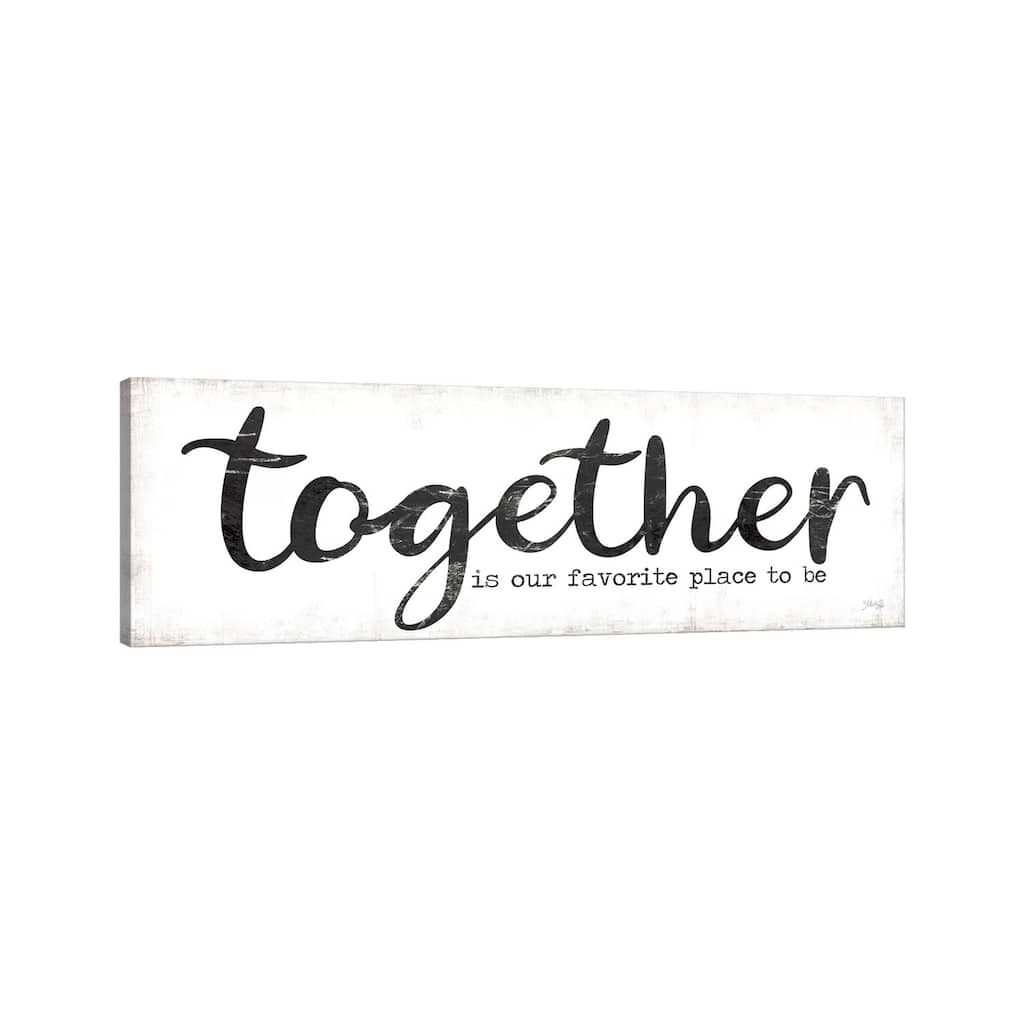 iCanvas "Together is Our Favorite Place to Be" by Marla Rae Canvas Print