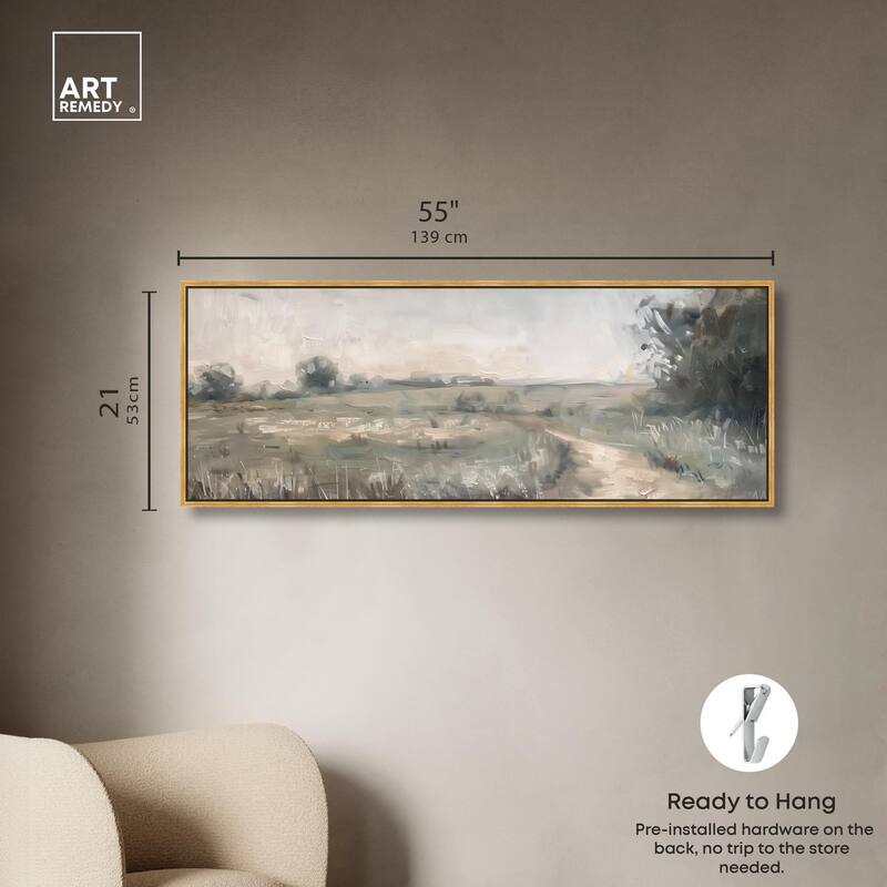 To the Meadow Panoramic Canvas by Art Remedy
