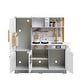 preview thumbnail 9 of 7, Teamson Kids Little Chef Springfield Play Kitchen & Accessories, Gray/White - 38.19" W x 12.0" L x 37.8" H