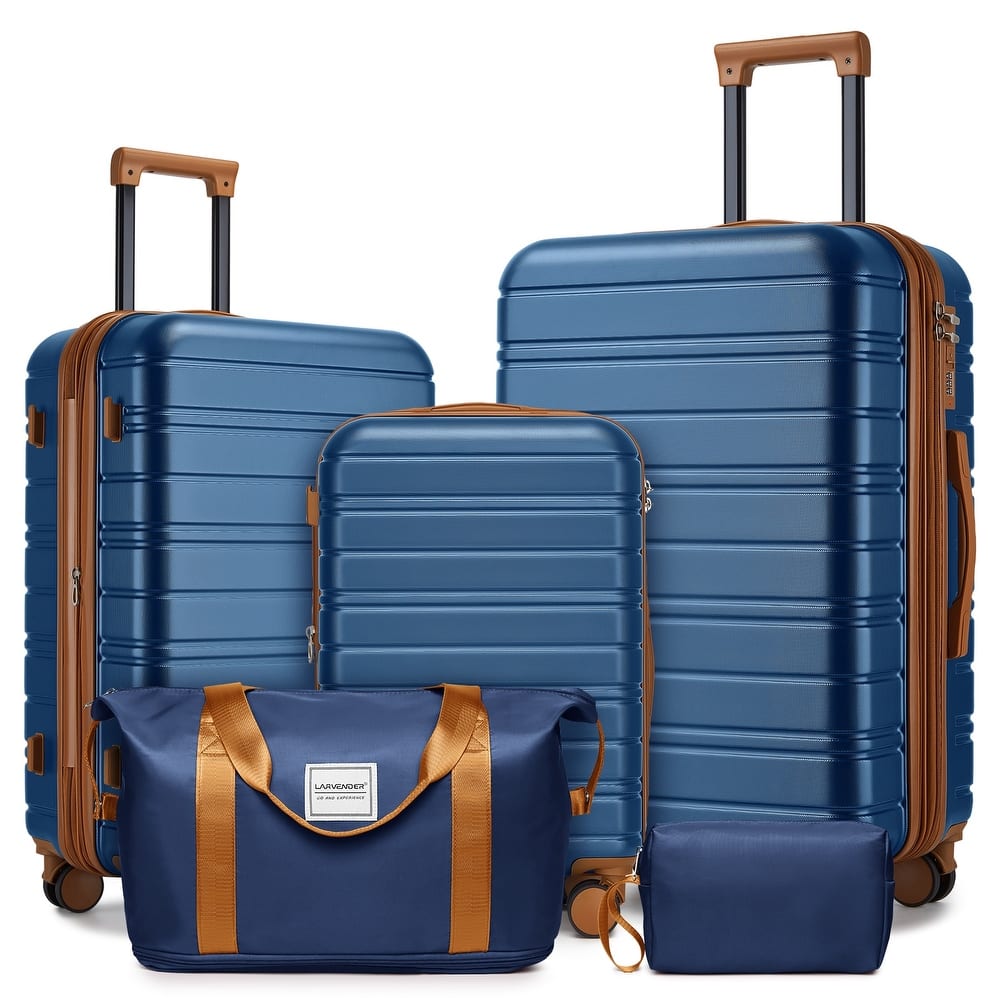 Luggage Sets 5 Piece with Duffel Bags, Hardside Expandable Suitcases with Spinner Wheels