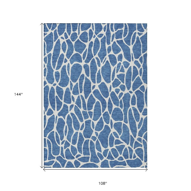 HomeRoots Geometric Transitional Rectangle Outdoor Rug