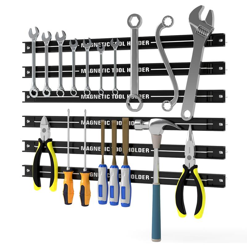 Gymax 18'' Magnetic Tool Holder Strip w/ Mounting Screws Space-Saving
