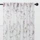 preview thumbnail 15 of 17, Chanasya Floral Sheer Window Bedroom Curtain Panel Pair (Set of 2) W52 x H108 Inches - Brown