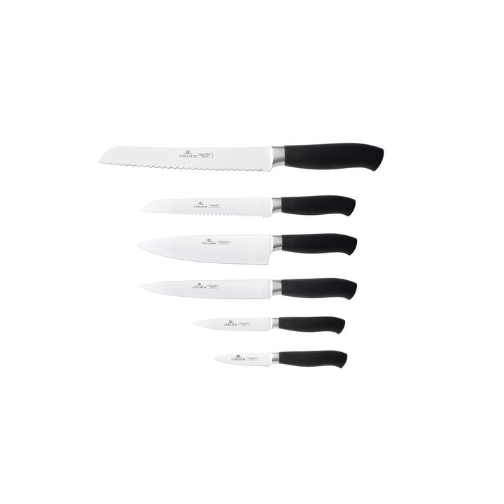6 Piece Colorful Knife Set - 5 Kitchen Knives with 1 Peeler - Stainless  Steel Rainbow Chef Knife Set