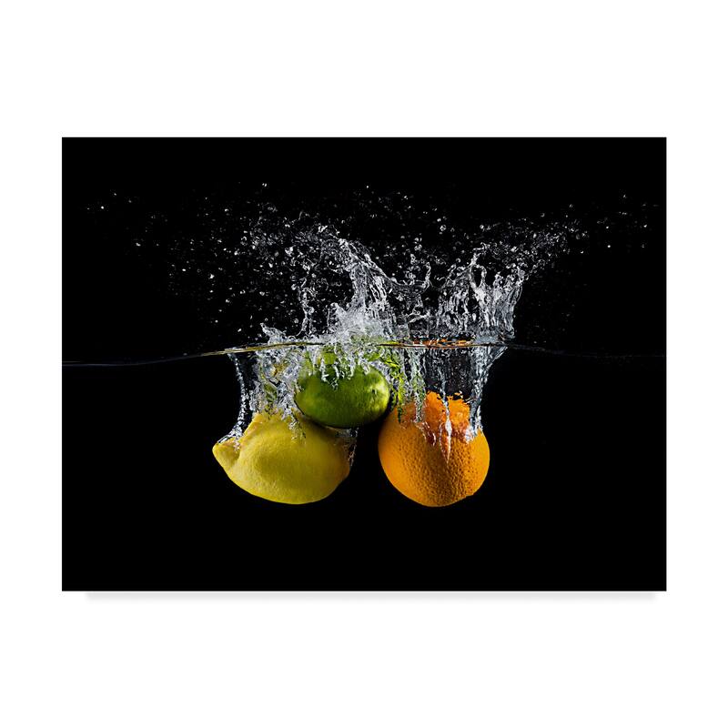 Mogyorosi Stefan 'Citrus Splash' Canvas Art