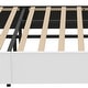 preview thumbnail 6 of 10, 53'' Tall Storage Wingback Headboard, Corduroy Upholstered Platform Bed Frame with Charging Station and RGB LED Lights