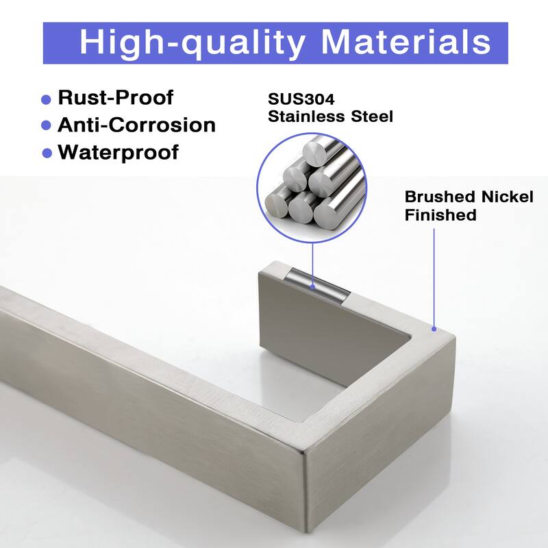 Wall Mounted 9" Towel Ring Hand Towel Holder in Stainless Steel