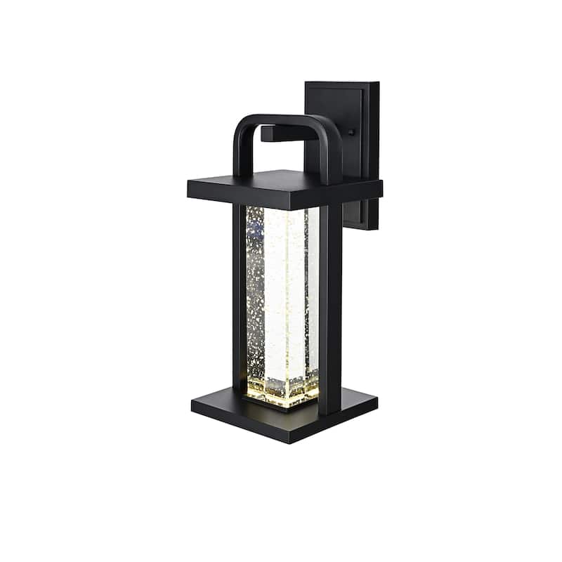 Lucian 16 inch LED Outdoor Wall sconce in Black - 16"