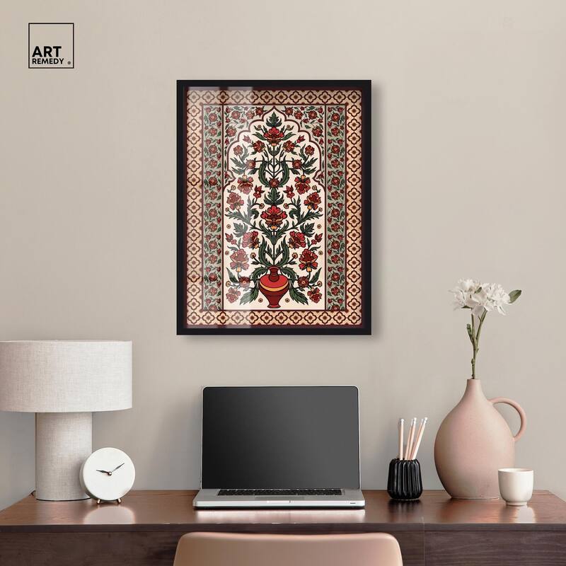 Royal Floral Mat Shadowbox by Art Remedy