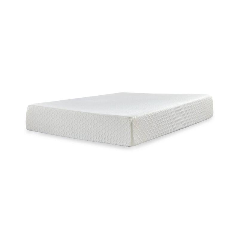 King Size Chime 12 Inch Medium Firm Memory Foam Mattress with Green Tea & Charcoal Gel - White