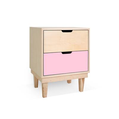 Kabano 2-Drawer Maple Kids Nightstand - Nico & Yeye