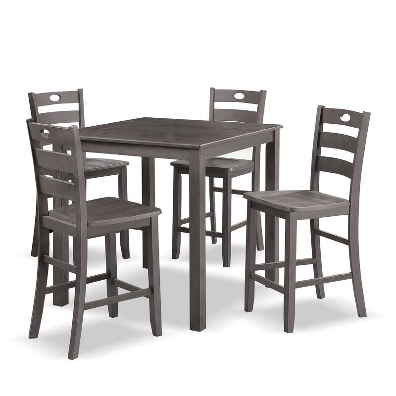 Furniture of America Cordelia Traditional Wood 5-Piece Dining Table Set