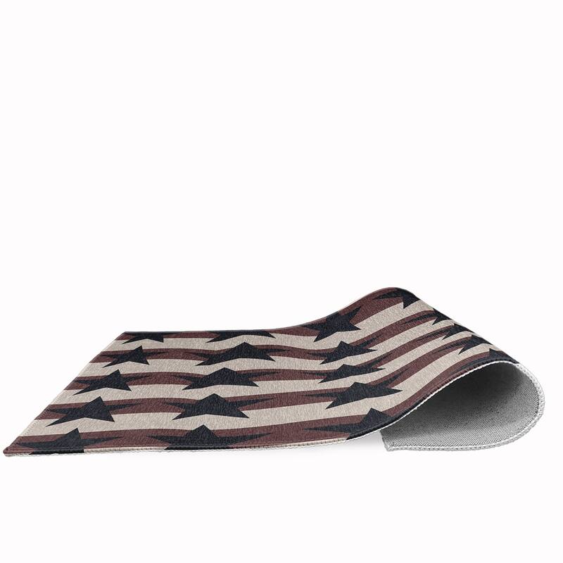 Stars and Stripes Americana Chenille Area Rug
