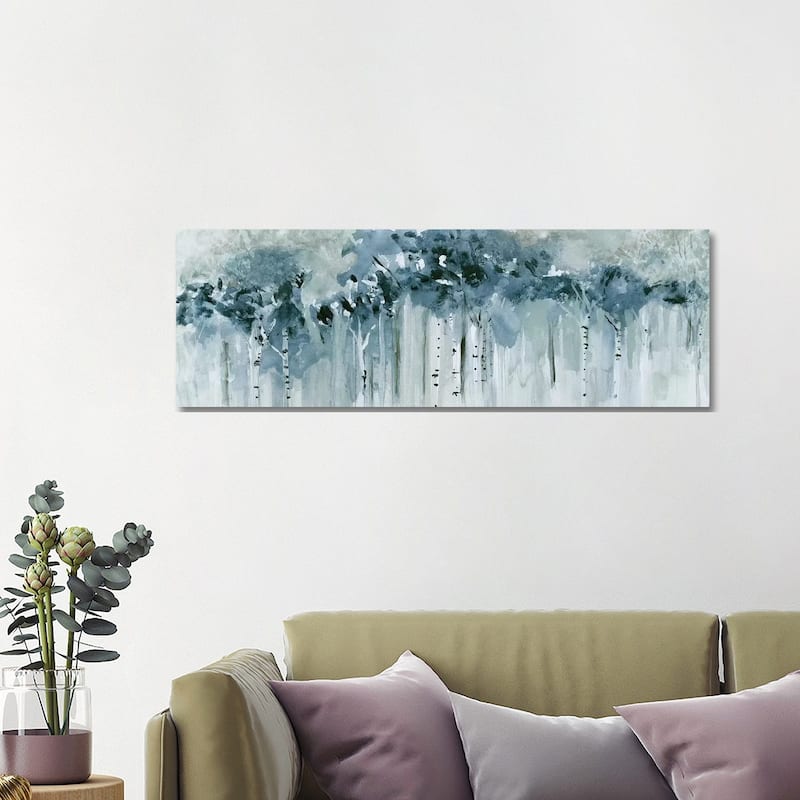iCanvas "Blue Birch Morning" by Susan Jill Canvas Print - 16x48x1.5