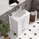 preview thumbnail 13 of 61, Modern Bathroom Vanity with Ceramic Sink, Soft-Close Storage Cabinet and Glossy Easy-Clean Countertop