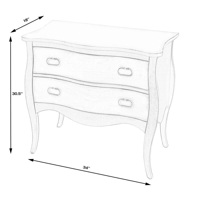 Handmade Butler Rochelle Antique Walnut Drawer Dresser (India)