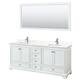 Option White / Giotto Quartz Top / Polished Chrome