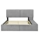 preview thumbnail 31 of 34, Upholstered Platform Bed with Lateral Storage Compartments and Thick Fabric,Velvet