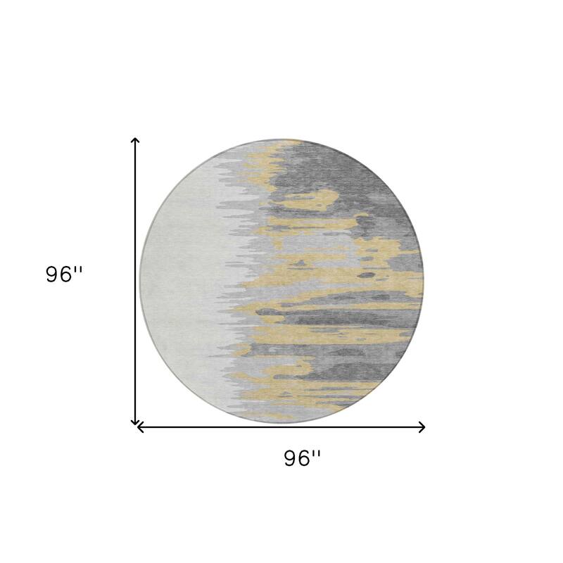 HomeRoots Abstract Transitional Rectangle Outdoor Rug