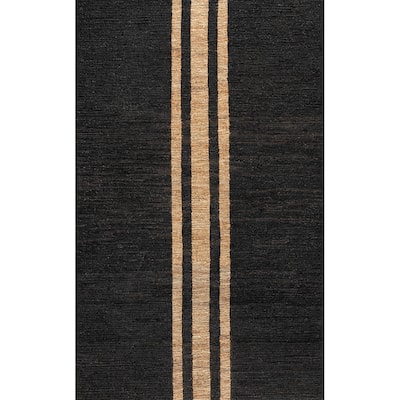 JONATHAN Y Zolak Rustic Beach House Wide Ticking Stripe Jute Rug