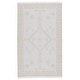 preview thumbnail 1 of 3, Colley Indoor/ Outdoor Medallion White/ Cream Area Rug 8'10" x 11'9"