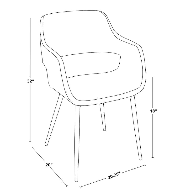 Porch & Den Pugo-Vallen Black 5-Piece Dining Set