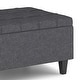 preview thumbnail 130 of 168, WYNDENHALL Elliot Transitional Table Ottoman