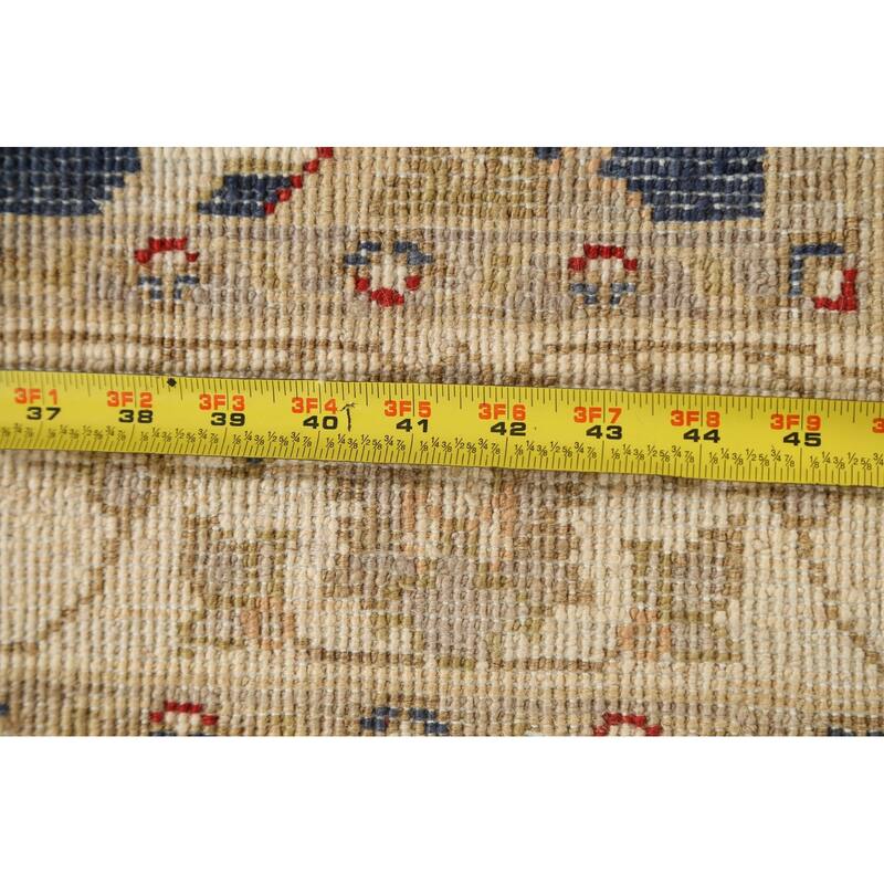 Vegetable Dye Peshawar Chobi Oriental Runner Rug Hand-knotted Carpet - 2'8" x 9'11"