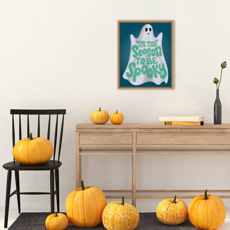 Hometown Halloween VII by Softshell Studio Framed Canvas Wall Art Print