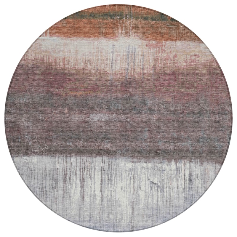 HomeRoots Abstract Transitional Rectangle Outdoor Rug