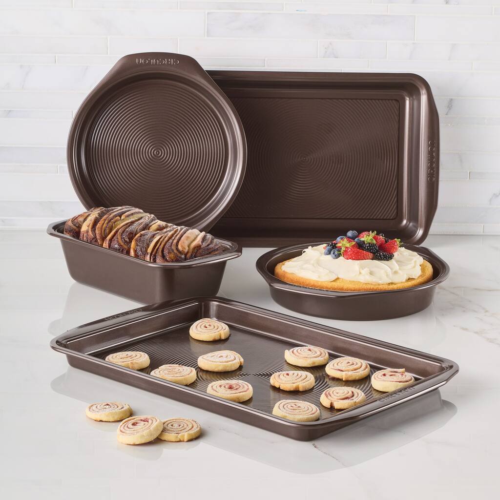 Circulon Bakeware Nonstick Bakeware Set, 5-Piece, Chocolate Brown