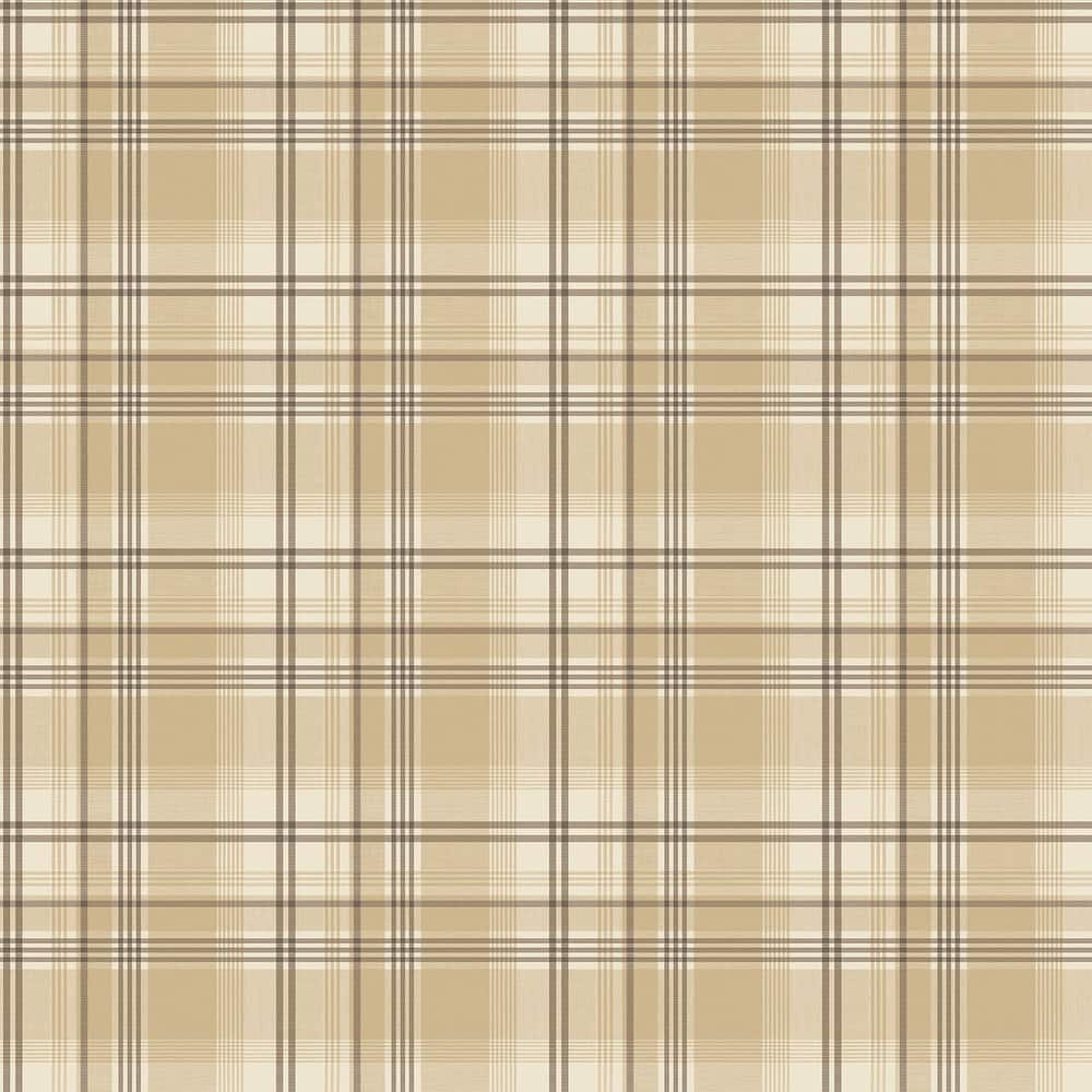 Galerie Wallcoverings Kitchen Recipes Traditional Plaid Design Vinyl on Non-woven Matte Wallpaper Roll