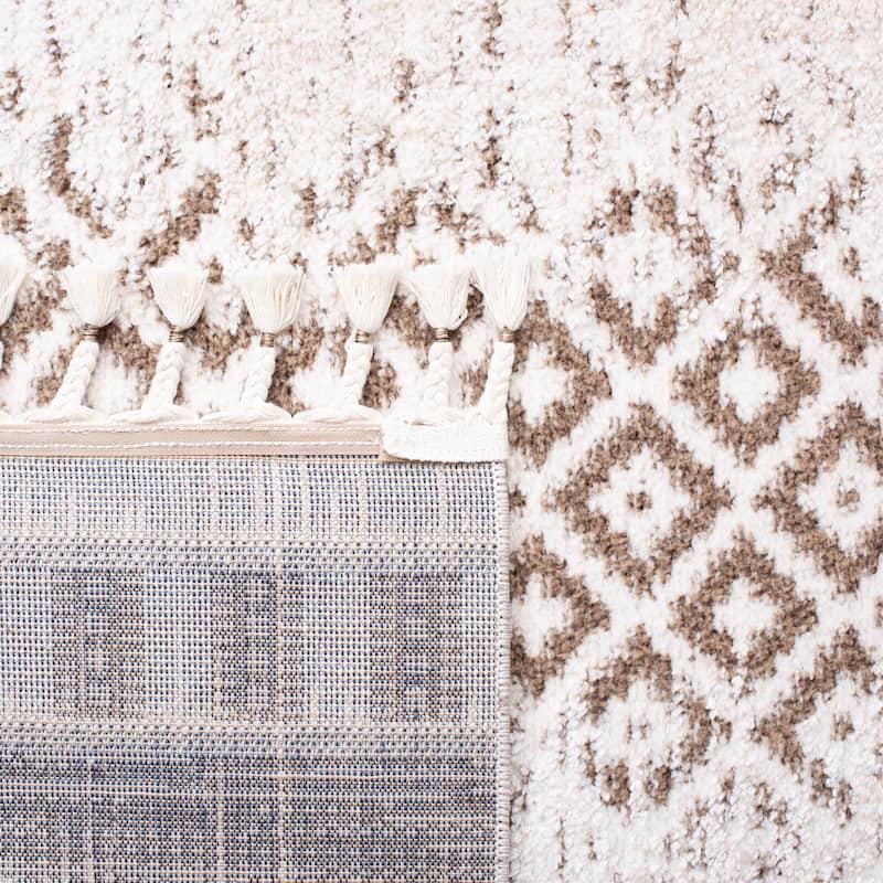 SAFAVIEH Moroccan Tassel Shag Bozhana 0.75-inch Thick Rug