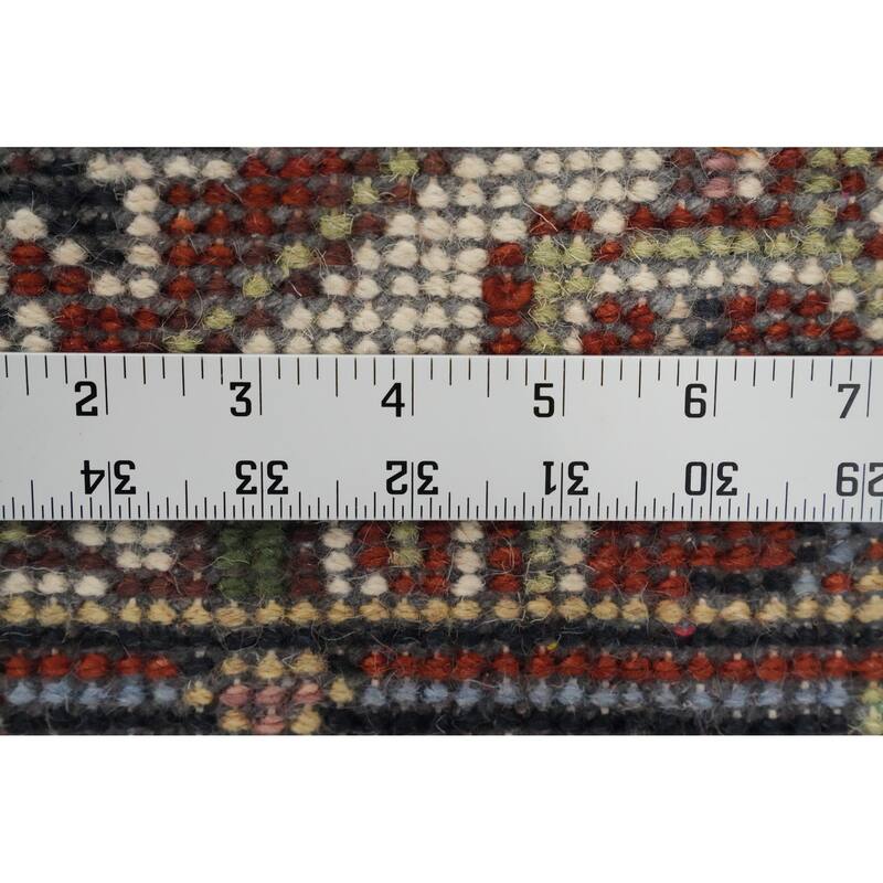 Hand Knotted Oriental 100% Wool Carpet Traditional Medallion Oranges & Rust Heriz (serapi) Area Rug - 3' 0'' X 2' 0''