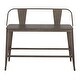 preview thumbnail 5 of 19, Carbon Loft Samira Industrial Counter Height Bench - N/A Antique/Espresso