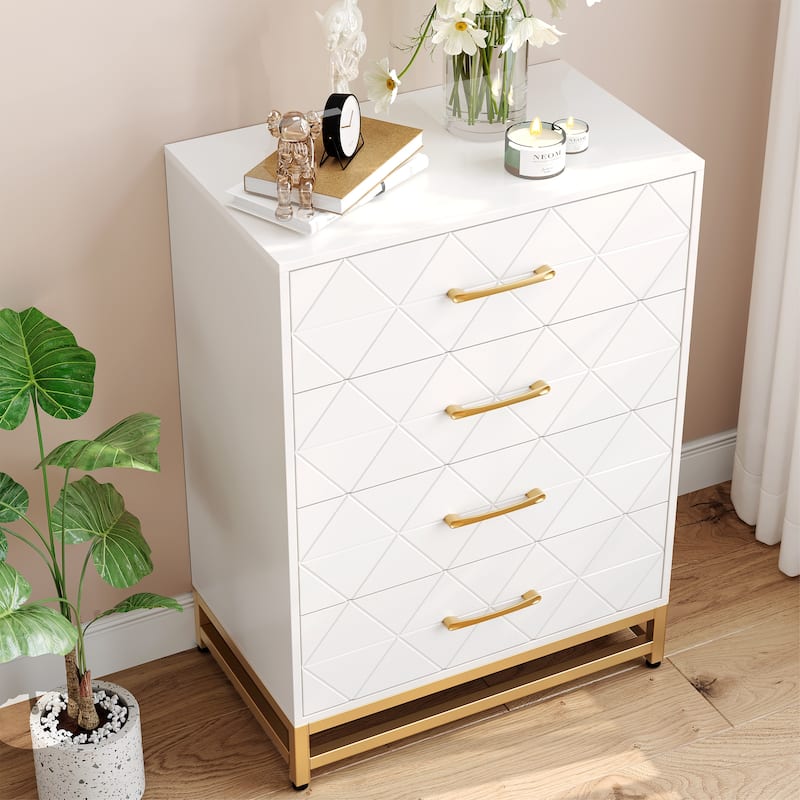 Dresser for Bedroom with 4 Drawer